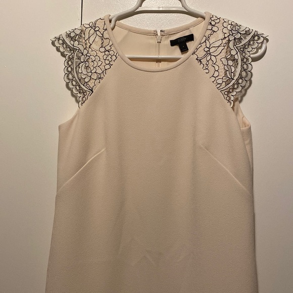 J. Crew Lace Cap Sleeve Dress - Picture 1 of 8